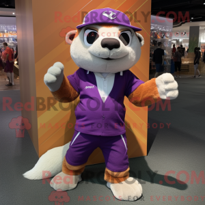 Purple Ferret mascot...