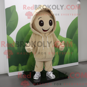 Beige Spinach mascot...