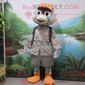 Gray Mandarin mascot...