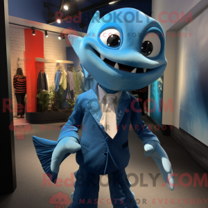 Sky Blue Barracuda mascot...