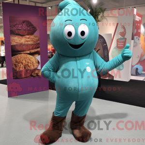 Teal Chocolates mascot...