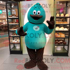 Teal Chocolates mascot...