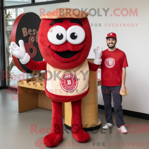 Red Bagels mascottekostuum...