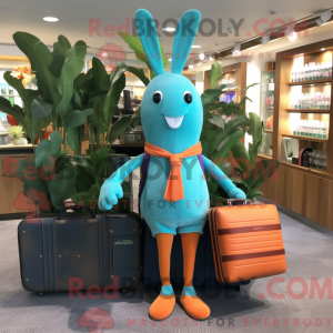 Turquoise Carrot mascot...