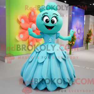 Cyan Bouquet Of Flowers...