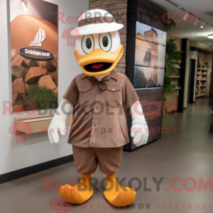Brun gås maskot kostume...