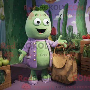 Lavender Cucumber mascot...