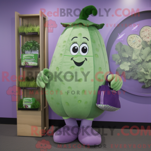Lavender Cucumber mascot...