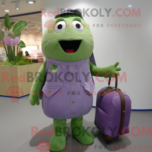 Lavendel Agurk Maskot Drakt...