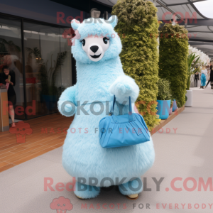 Sky Blue Alpaca mascotte...