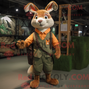 Rust Wild Rabbit maskot...