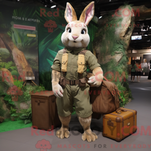 Rust Wild Rabbit maskot...