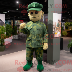 Green Army Soldier mascot...