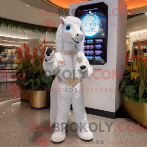 White Mare mascot costume...