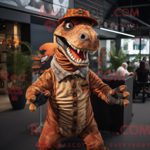 Rust Tyrannosaurus maskot...
