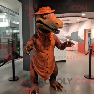 Rust Tyrannosaurus maskot...
