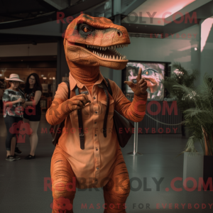 Rust Tyrannosaurus maskot...