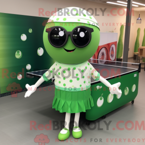 Groene pingpongtafel...