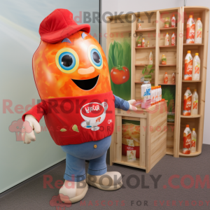 Peach Bottle Of Ketchup...