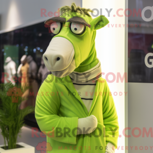 Limegrønn Quagga máscara de...