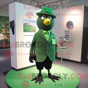 Green Blackbird mascot...