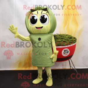Oliven Ramen maskot kostume...