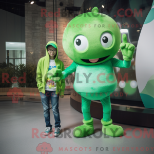 Green Momentum mascot...