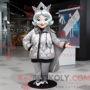 Silver Queen mascot costume...