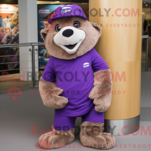 Purple Marmot mascot...