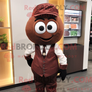 Brown Plum mascottekostuum...
