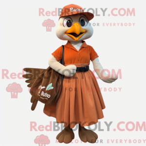 Rust Dove mascot costume...