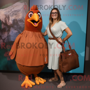 Rust Dove mascot costume...