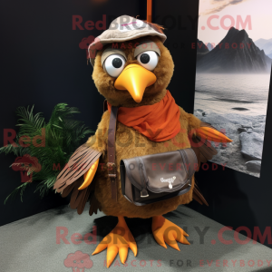 Rust Dove mascot costume...