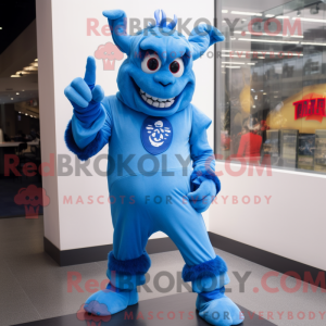 Sky Blue Devil mascotte...