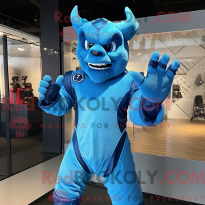 Sky Blue Devil mascot...