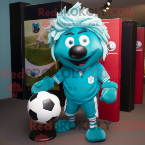 Turkis Soccer Goal maskot...