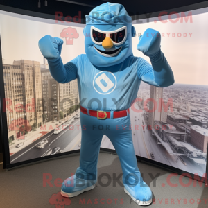 Postava maskota Sky Blue...