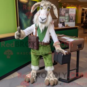 Olive Boer Goat mascot...