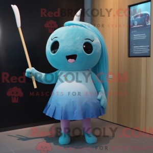 Disfraz de mascota Cyan...