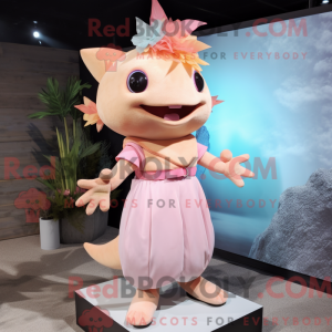 Peach Axolotls Maskottchen...