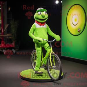 Lime Green Unicyclist...