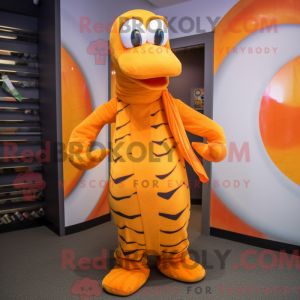 Orange Python mascot...