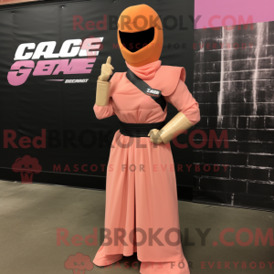 Peach Gi Joe mascot costume...