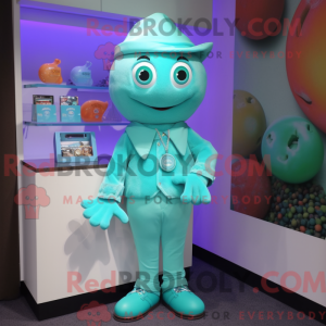 Turquoise Candy Box mascot...
