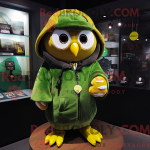 Olive Owl maskotdraktfigur...