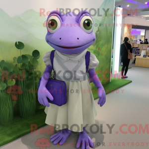 Lavendelfrosch-Maskottchenk...