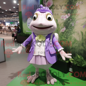 Lavendelfrosch-Maskottchenk...