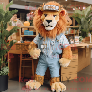 Peach Tamer Lion mascot...