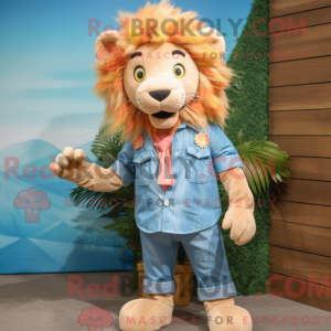 Peach Tamer Lion mascot...