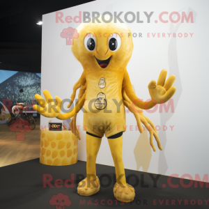 Gold Octopus mask drakt...